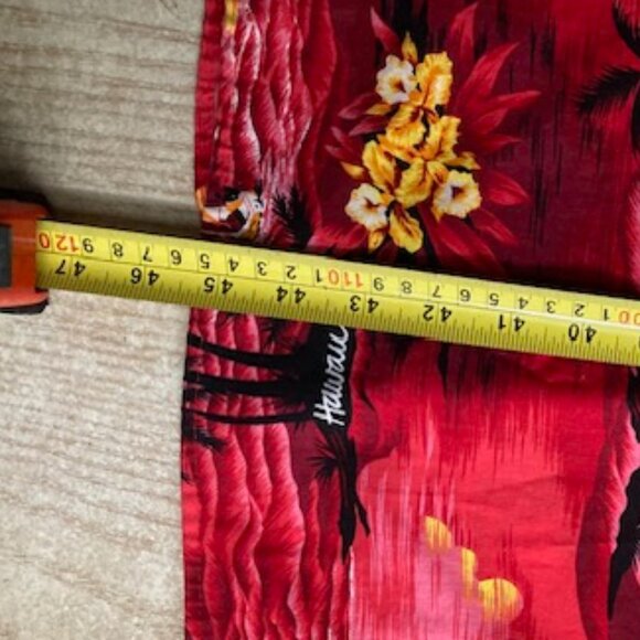 ROYAL CREATIONS MADE IN HAWAII LONG MUU MU'U MAXI ALOHA HAWAIIAN DRESS RED SUN M - Picture 13 of 16